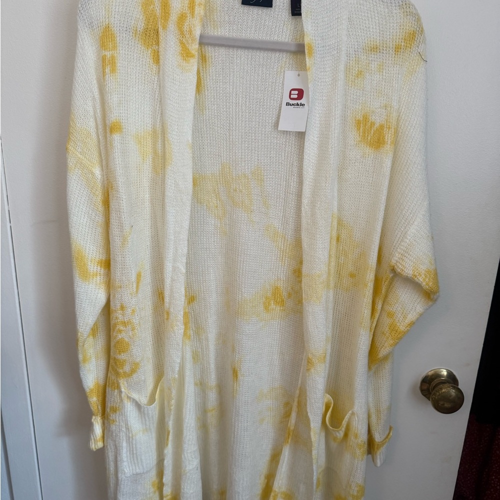 Buckle Women's Yellow Tie-Dye Cardigan